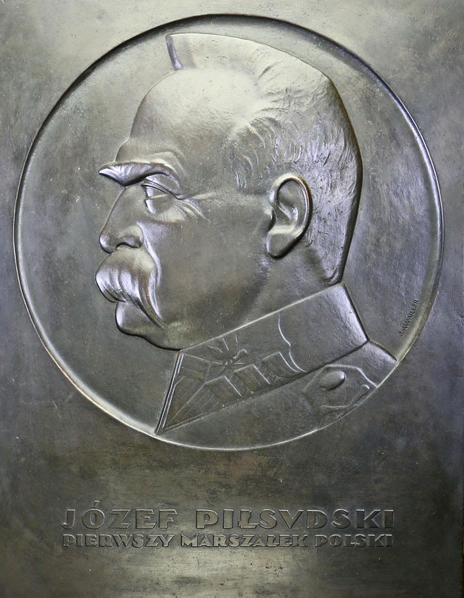 II RP. Plakieta Józef Piłsudski - Rzadka